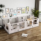 Xxl Heavy Duty Dog Whelping Box Puppy Pen Shatter-proof Fertility Fence With Pad