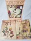 Vintage 1976 Macrame Pattern Books Lot Of 3 Purse Strings Macrame Plus Craft