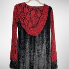 Vtg Lace Gown Vampire Medieval Halloween Gothic Witch Dress Women One Size  l 
