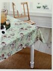 Vintage Rachel Ashwell Floral Simply Shabby Chic Vinyl Oblong 60x84    Tablecloth