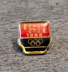 1984 Los Angeles Summer Olympics Team Usa Olympic Rings Red   Blue Lapel Pin