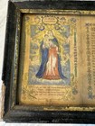 Antique 1800s Lithograph Devotional Religious  Virgin Mary Christ Prayer German