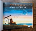 Buzz Aldrin Signed Hardcover Book Look To The Stars Authenticated   Jsa Coa