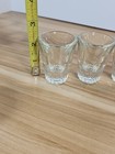 Vintage Shot Glasses clear Heavy Thick Glass 2 25  set Of 3