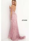 Jovani 02245 Blush Pink Sequin Beaded Mermaid Long Maxi Gown Prom Dress Size 2