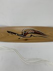 Australian Geographic Brown Wooden Bullroarer Aboriginal Style Bird Art Design