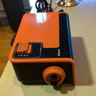 Vintage National Panasonic Flip Clock Tg02 Orange Alarm Black Flip Japan Tested