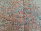 1897 Breslau Poland Vintage Geographical Map Original 11 5 X 9 5 Color C13-3