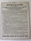 Rare Antique Miller s Drug Store St Lois    medicine Man    Tongaline Advertisement