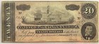 1864 Confederate States Of America  20 Note Legacy Vf35