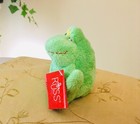 Russ Berrie Luv Pets Phluffles Baby Frog Soft Plush  4  Green Super Rare Vtg Nwt