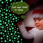 100 Pcs 3d Wall Glow In The Dark Stars Stickers Kids Diy Home Nursery Room New 
