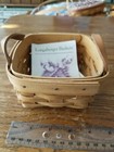 Vintage Longaberger 1994 Sweet Basil Herb Booking Basket Handwoven Ohio Usa