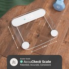 Digital Bathroom Scale - High-precision Body Weight Scale  400 Lb Capacity  Back