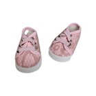 Pink Lace Sneakers Fits 18  American Girl Doll Clothes Shoes