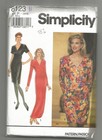 8123 Simplicity Sewing Pattern Uncut Dress Choice Length Size 12 14 16 Vintage