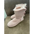 Ugg Bailey Bow Ii Shearling Boot Women s Size 7 Rosa Dusk Pink 1016225