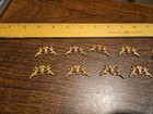 Lot Of 10 Cherubs W  Mirror France Vintage 60s Brass Stampings Findings Jewelry 