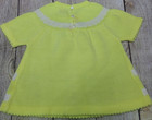 Vintage Novelty Knit Infant Girl s Sweater Size Medium Yellow White Acrylic