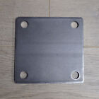 Flat Square Steel Base Plates With 4 Holes   3x3 4x4 5x5 6x6 8x8   Qty Discounts