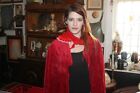Vintage Women s Red Plush Velvet Cape