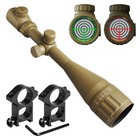 6-24x50 Aoeg Hunting Scope Red green Illuminated Mil-dot Reticle 20mm Rail