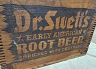 1946 Dr Swett s Early American Root Beer Advertising Wooden Box 4 Sided Ad