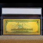 100mg 24k Gold 1918  2 Dollar Bill Federal Reserve Note Large Banknote White Coa