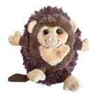 Hideaway Pets Monkey Plush Stuffed Animal 5   toy Foldable Brown Tan