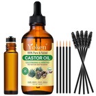 Castor Oil Ewg Verified Glass Bottle - 100  Pure  Cold Pressed  Hexane Free 