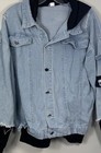 Juice World Jacket Hoodie Sweatshirt Men   s Xl Graphic Print Denim Band Music Rap
