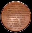 France   Russia Bronze Medal 1821 By Caque Death Of Napoleon Bonaparte
