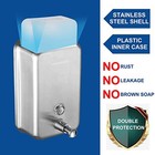 Commercial Soap Dispenser Wall Mount Stainless Steel  Vertical