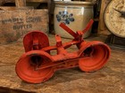 Vintage Cast Iron Balance Scale Red Country Store Produce Market Primitive