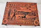 Antique Pastime Plug Tobacco Counter Tin Duck Hunter W Dog 12 5 X 9 1 4 X 4 1 4