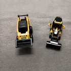 Lot Of 2 Norscot Cat Construction Minis - Wheel Loader   Backhoe  as Is  Parts 