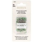 Bohin  Extra Fine Murano Glass Head Pins 80pk  1-1 4  
