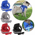 Pet Small Dog Puppy Harness And Leash Set Breathable Mesh Vest Chest Strap Xs-xl