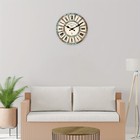 14 Inch  Wooden Burly Wood Roman Numeral Paris Farmhouse Wall Clock