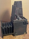 Antique Top View Reflex Camera With 12 Plates   Brass Lens
