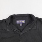 Vintage Nat Nast Shirt Mens Xl Black Silk Button Up Camp Luxury Dual Pockets