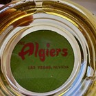 Vintage The Algiers Las Vegas Nevada Amber Glass Ashtray Mcm Casino Hotel