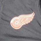Detroit Red Wings Hoodie Men Medium Black Adidas Nhl Climalite 1 4 Zip Pullover