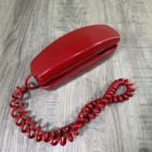 Vintage Red Itt Phone Rotary Dial Telephone Mcm Stromberg Carlson Slenderet