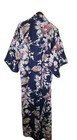 Smithsonian Made In Japan Geisha Floral Print Cotton Kimono Robe Size Xl