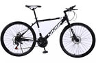 26in Carbon Steel Mountain Bike Women Cycling 21 Speed Mens Bikes Bicycle Mtb