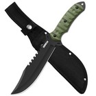 13 5 Inch Survival Bowie Hunting Knife  Tactical Fixed Blade Full Tang W sheath