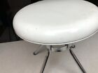 Vintage Cosco Mid Century Stool Chair White 16    1960   s