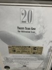 Led Zeppelin 1980 Original Unused Concert Ticket Matted  framed  985 Of 2000 Coa