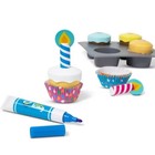 Melissa   Doug Bake And Decorate Wooden Cupcake Play Food Set